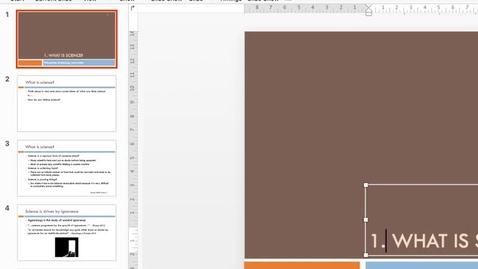 Thumbnail for entry What is science ARS Lecture 1 edited
