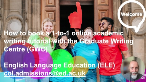 Thumbnail for How to... Book a 1-to-1 online academic writing tutorial with the Graduate Writing Centre (PGT/PGR)