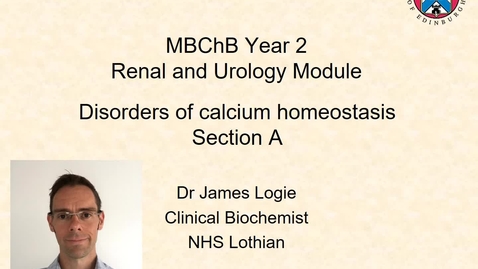 Thumbnail for Disorders of calcium lecture part 1 