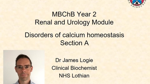 Thumbnail for entry Disorders of calcium lecture part 1 