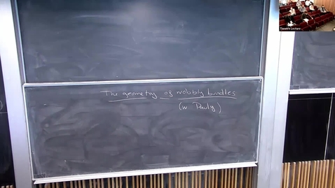 Thumbnail for Geometry of wobbly bundles - Ana Peon-Nieto,