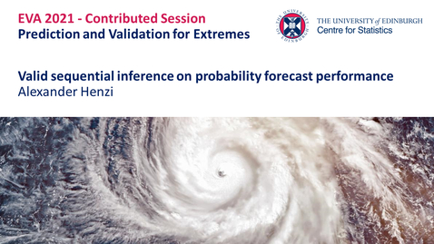 Thumbnail for Prediction and Validation for Extremes: Alexander Henzi