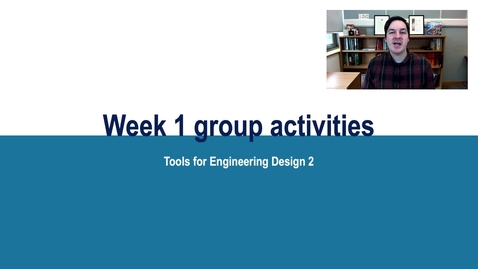 Thumbnail for TED2 Week 1 Activities