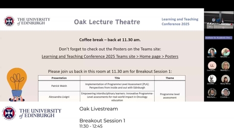 Thumbnail for Learning and Teaching Conference 2025 Oak Breakout Session 1