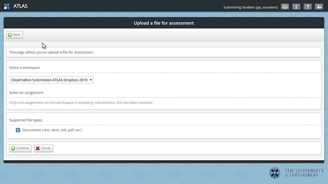 Thumbnail for For Administrators: Overview Of Students' Experience Of PebblePad/ATLAS (Double-blind Marking)