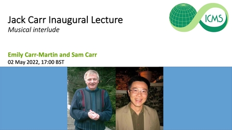 Thumbnail for entry Jack Carr Inaugural Lecture - Musical Interlude