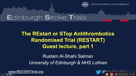 Thumbnail for Rustam Al-Shahi Salman RESTART part 1