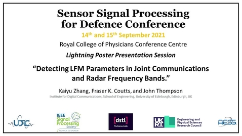 Thumbnail for entry Detecting LFM Parameters in Joint Communications and Radar Frequency Bands - Kaiyu Zhang