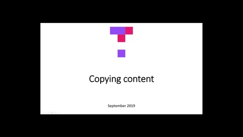 Thumbnail for entry Copying Content with the new Top Hat interface