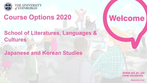 Thumbnail for entry LLC - Japanese and Korean Studies Course Options 20-21