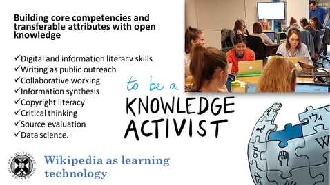 Thumbnail for Teaching with Wikipedia - a practical 'how to' guide.