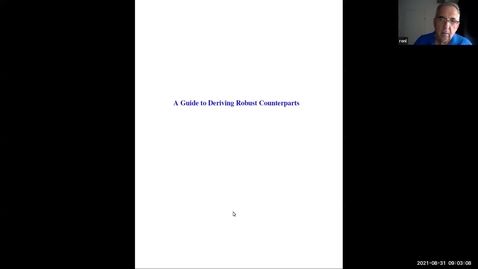 Thumbnail for entry Robust optimisation: A guide to Deriving Robust Counterparts - Lecture 2 - Aharon Ben-Tal