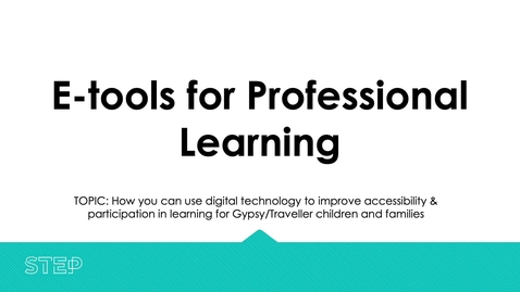 Thumbnail for entry E-tools for professional learning: Getting started with accessibility apps for MS and iOS