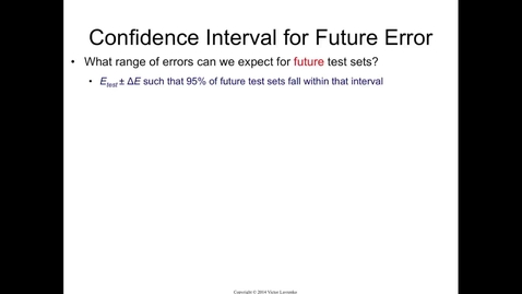 Thumbnail for Confidence Interval for Generalization