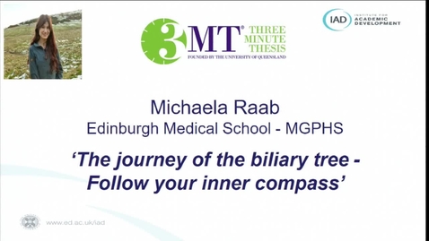 Thumbnail for entry Three Minute Thesis Competition Final 2022 - Michaela Raab