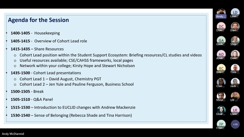 Thumbnail for Cohort Lead Briefing (1 of 6) Introduction and Resources 09.08.23
