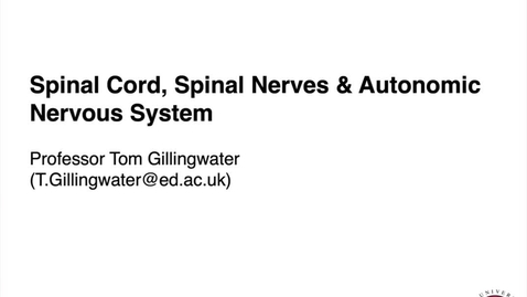 Thumbnail for MBChB2 Neuro Pre-Practical Lecture 5_1_2001