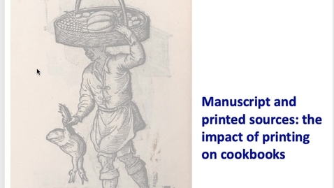 Thumbnail for entry Food and Society in Early Modern Europe - Week 1 pt 2