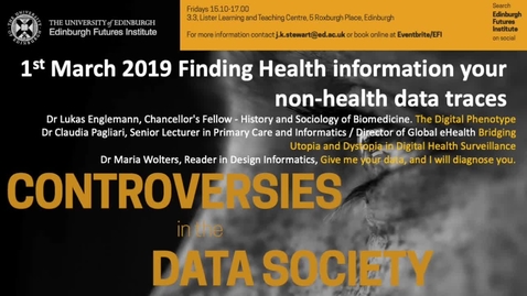 Thumbnail for entry Health information in non-health data traces - Wolters Englemann &amp; Pagliari 2019
