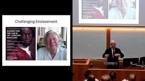 Thumbnail for entry Alan Watson Watson Memorial Lectures: Challenging Enslavement