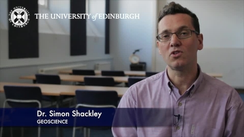 Thumbnail for entry Simon Shackley - Geoscience- Research In A Nutshell - School of GeoSciences -24/04/2012