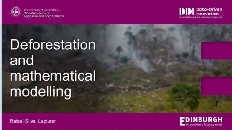 Thumbnail for Deforestation and mathematical modelling