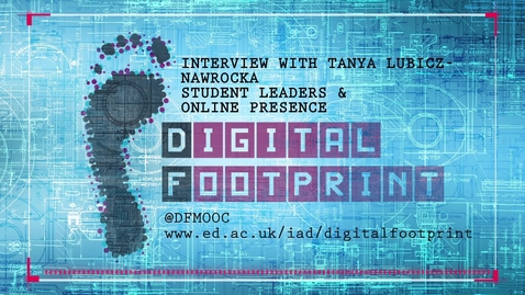 Thumbnail for entry Digital Footprint - Student leaders and online presence