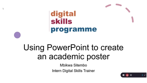 Thumbnail for entry Using PowerPoint to create an academic poster