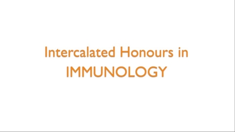 Thumbnail for entry Intercalated Honours in Immunology