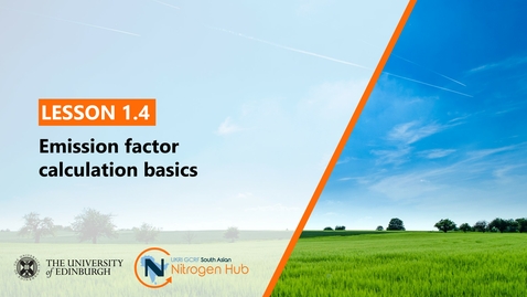 Thumbnail for entry Lesson 1.4 - Emission factor calculation basics