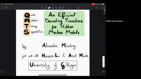 Thumbnail for entry An Efficient Decoding Procedure for Hidden Markov Models - Alexandre Mösching