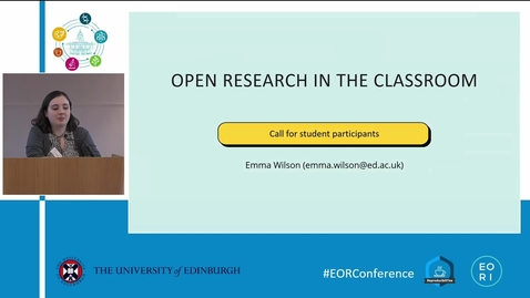 Thumbnail for entry Open Research in the Classroom: A call for  participants -  Emma Wilson