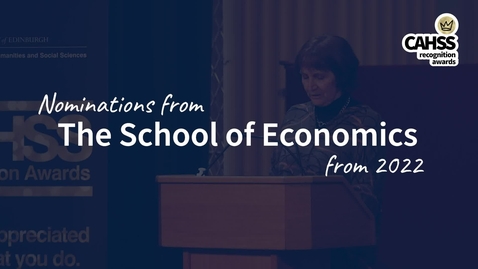 Thumbnail for entry CRA School of Economics Nominations
