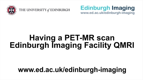 Thumbnail for entry Having a PET-MR scan at the EIF QMRI