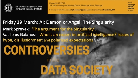 Thumbnail for entry Mark Sprevek - The Singularity - Data Controversies 2019