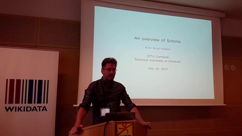 Thumbnail for An overview of Scholia - Finn Årup Nielsen