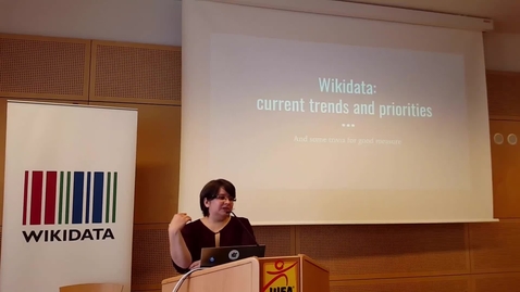 Thumbnail for entry Wikidata: current trends and priorities - Lydia Pintscher at Wikicite 2017