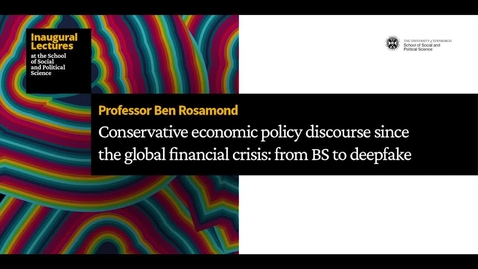 Thumbnail for entry Inaugural Lecture: Professor Ben Rosamond