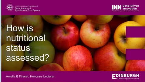 Thumbnail for How is nutritional status assessed?