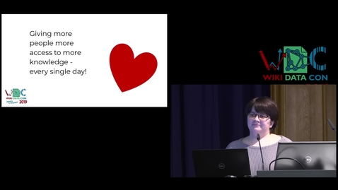 Thumbnail for Glimpse over Wikidata - Lydia Pintscher presents the state of the project at WikidataCon 2019