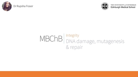 Thumbnail for A5. DNA damage, mutagenesis &amp; repair_2021