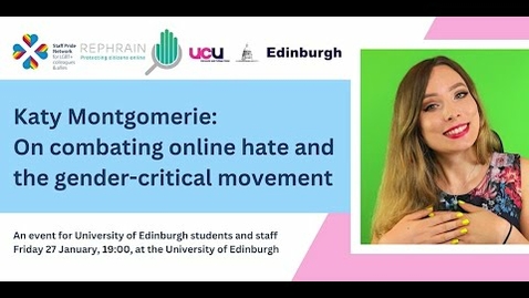 Thumbnail for Katy Montgomerie: On combating online hate and the gender-critical movement
