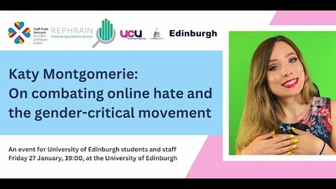 Thumbnail for entry Katy Montgomerie: On combating online hate and the gender-critical movement