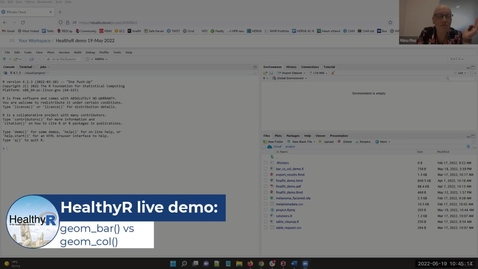 Thumbnail for HealthyR demo: geom_bar() vs geom_col()