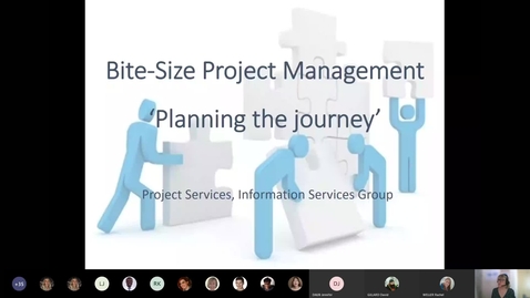 Thumbnail for Bitesize Project Management for staff - 2. Planning the journey