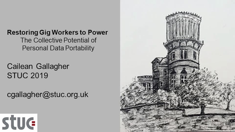 Thumbnail for entry Restoring Gig Workers to Power: Personal Data Portability, Supply of Digital Content and Free Flow of Data in the European Data Economy.