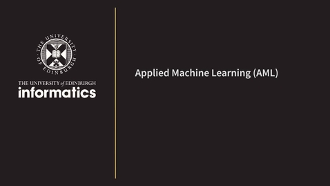 Thumbnail for entry AML: Logistic Regression - Linear Classification