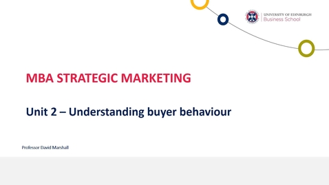 Thumbnail for Strategic Marketing Unit 2 Introduction