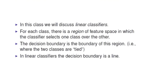 Thumbnail for entry Two-Class Linear Classifier