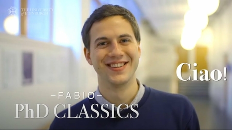 Thumbnail for Meet our postgraduate students - Fabio